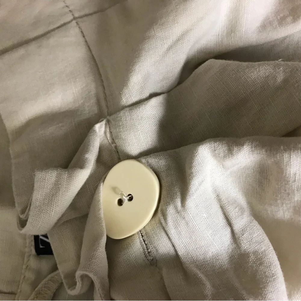 Zara Beige Linen Pants